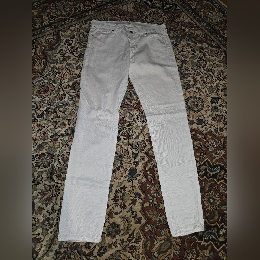 Citizens of Humanity Avedon Low rise skinny leg white jeans. Size 30